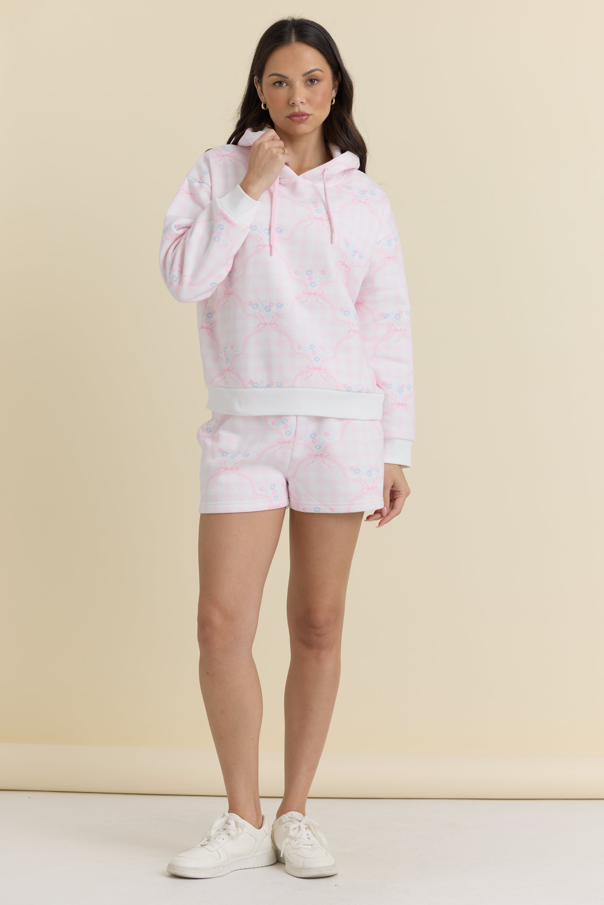 Vintage Havana | Proweave Gingham Printed Hoodie