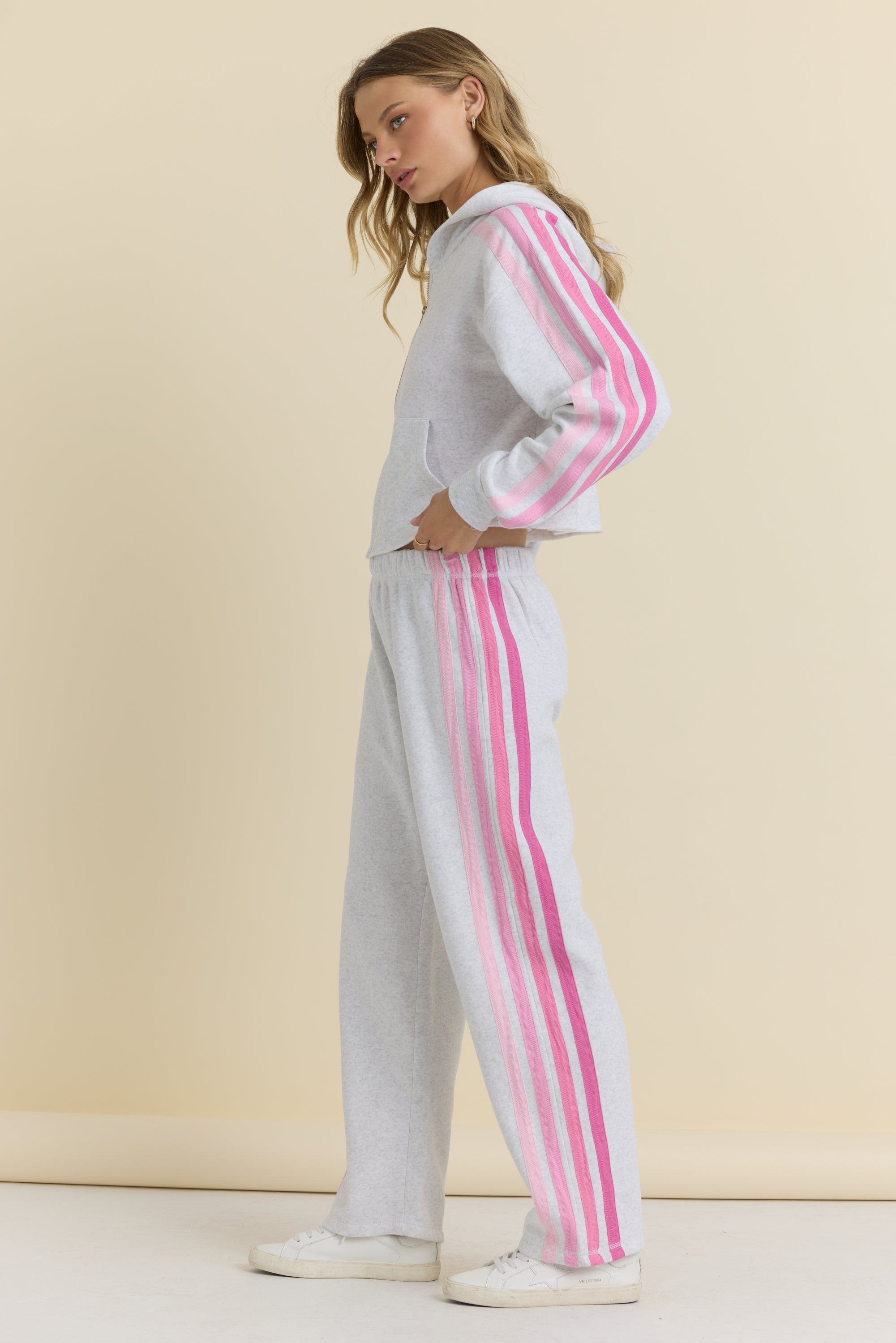 Vintage Havana | Crop Zip with Twill Tape Stripe