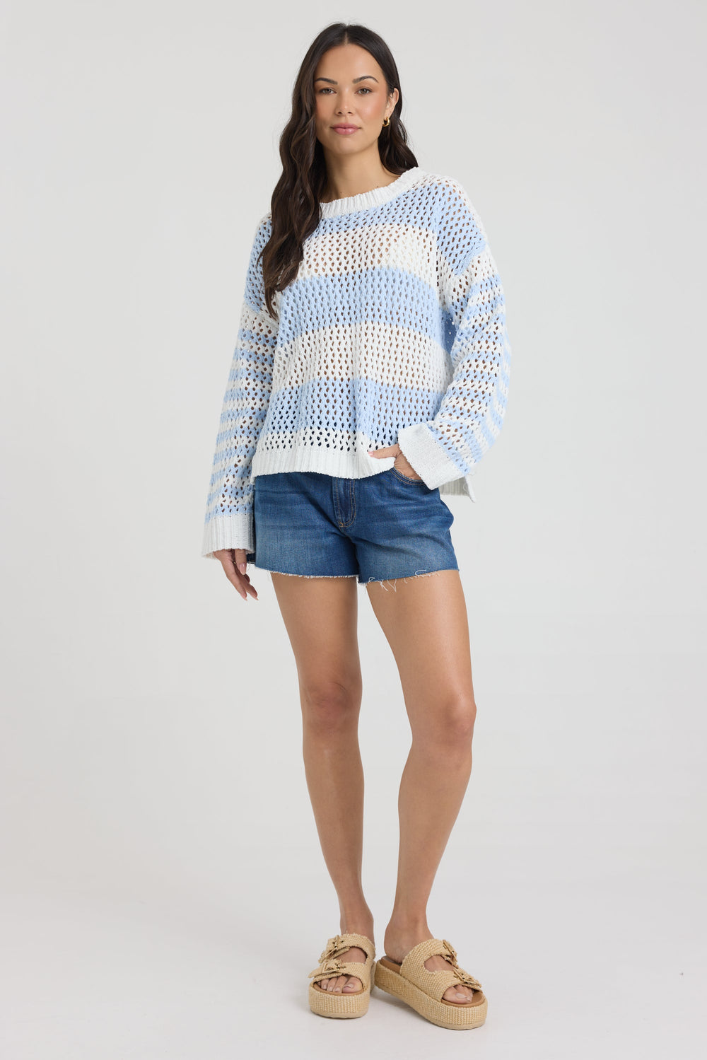 Vintage Havana | Open Knit Sweater