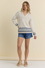 Vintage Havana | Jacquard Baja Sweater