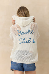 Vintage Havana | Hoodie Beach Sweater with Embroidery