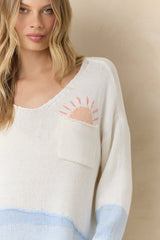 Vintage Havana | Ocean Sunrise Knit Sweater