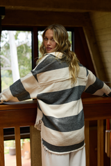 Vintage Havana | Buffalo Stripe Quarter Button Up