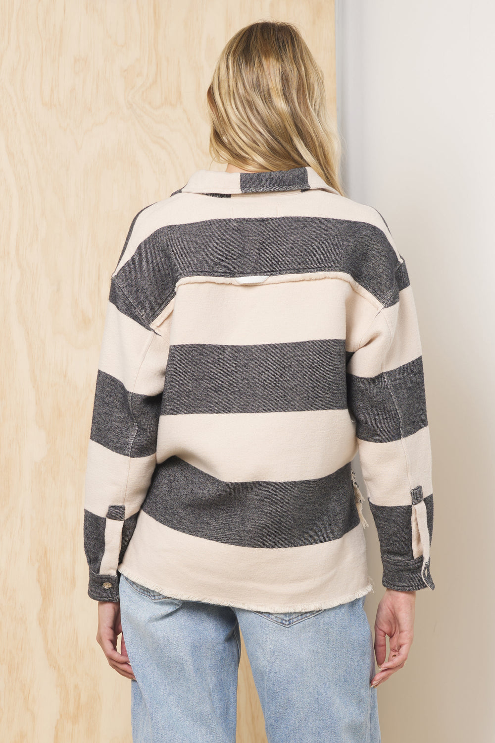 Vintage Havana | Buffalo Stripe Quarter Button Up
