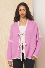 Vintage Havana | Tie Front Cardigan