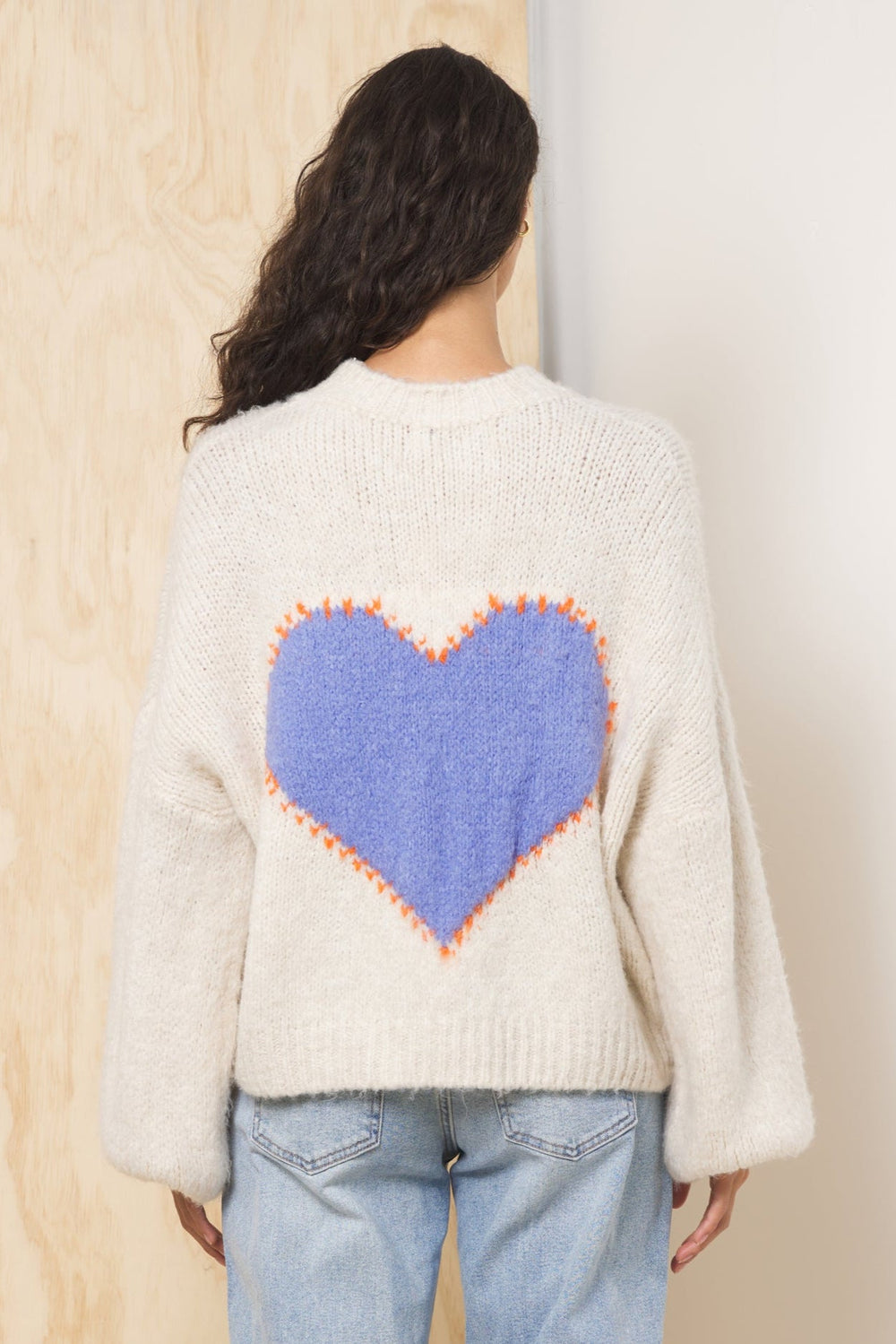 Vintage Havana | Jacquard Heart Sweater