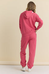 Vintage Havana | Heart Emroidered French Terry Hoodie