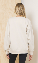 Vintage Havana | Bone Proweave Crewneck