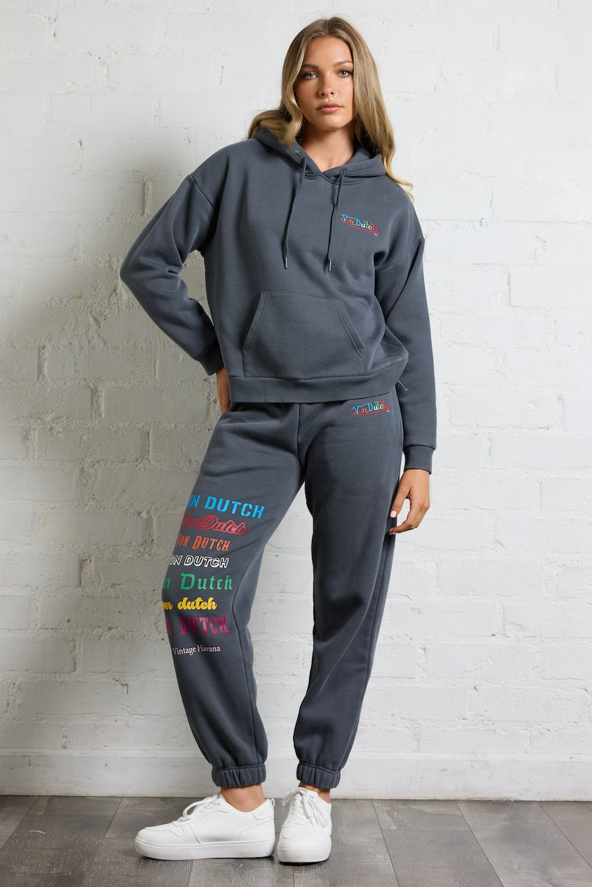 Vintage Havana | Von Dutch Hoodie with Multi Print