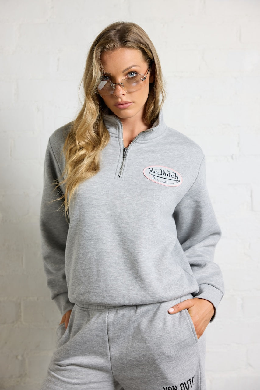 Vintage Havana | Von Dutch Quarter Zip with Print