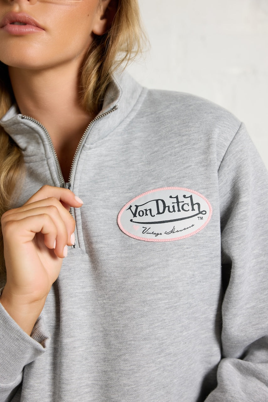 Vintage Havana | Von Dutch Quarter Zip with Print