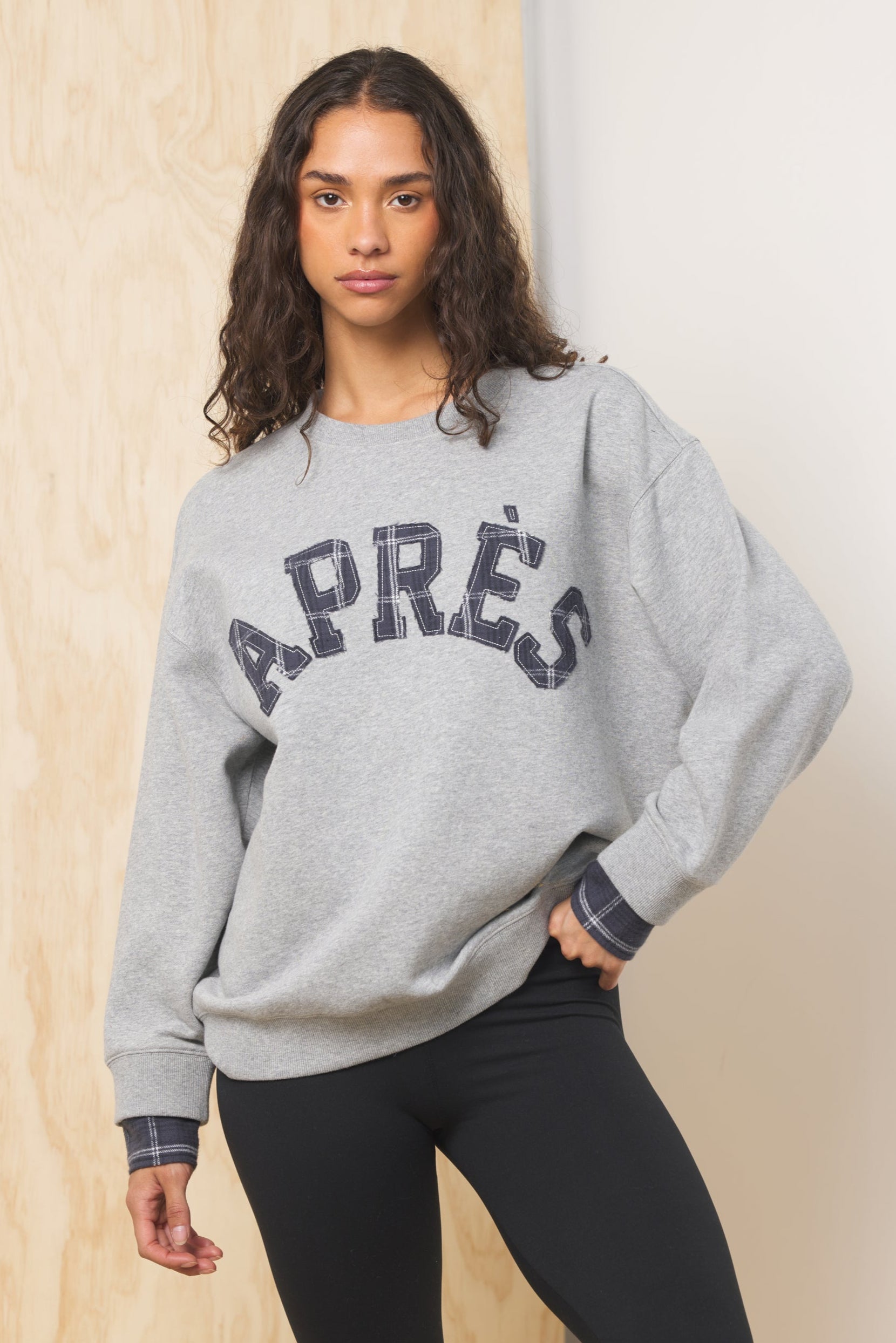 Vintage Havana | Apres Applique French Terry Crewneck