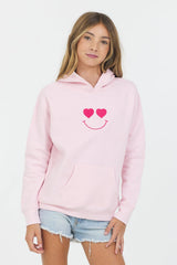 Vintage Havana | Pink ‘It’s All Love’ Hoodie