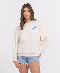 Vintage Havana | SURF WASH EMBROIDERED CREWNECK
