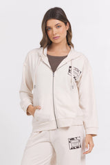 Vintage Havana | Suede Terry Zip Up