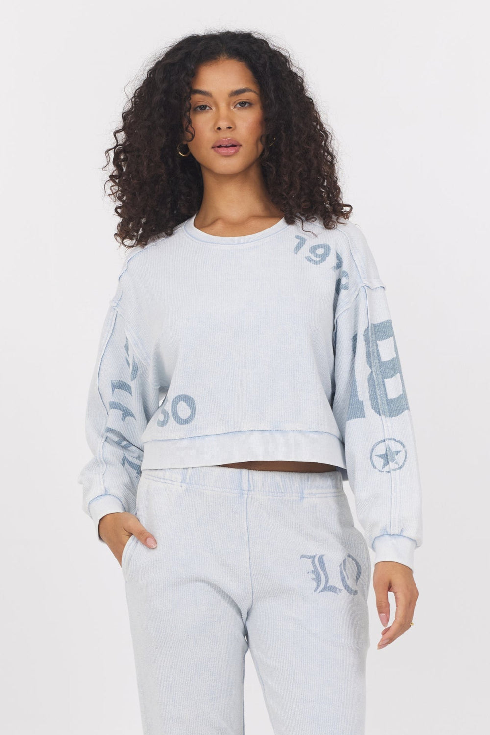 Vintage Havana | Printed Rib Crew