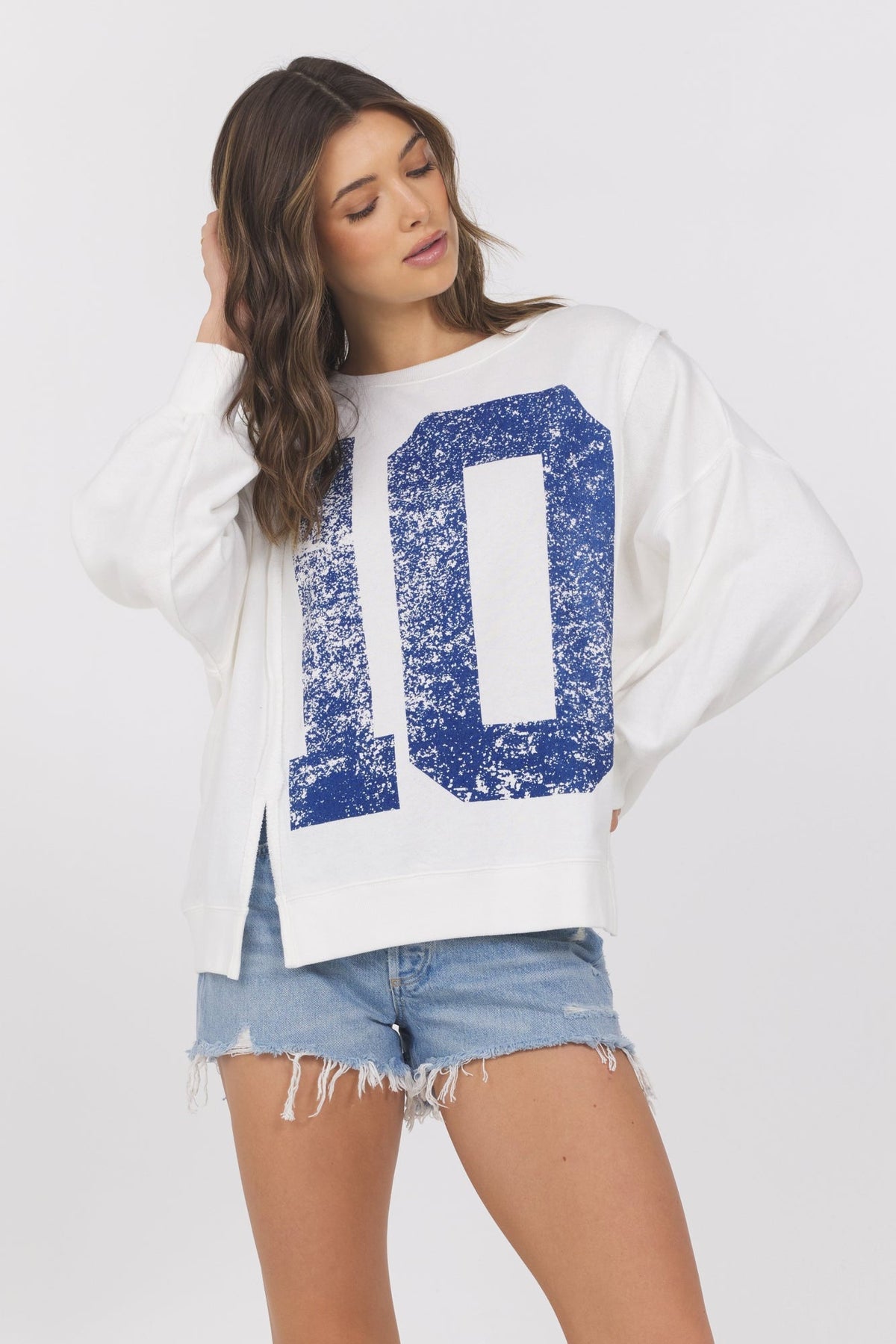 Vintage Havana | French Terry Varsity Crewneck