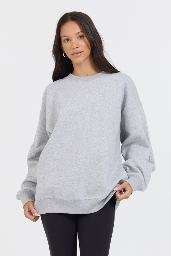 Vintage Havana | Heather Grey Proweave Crewneck Sweatshirt