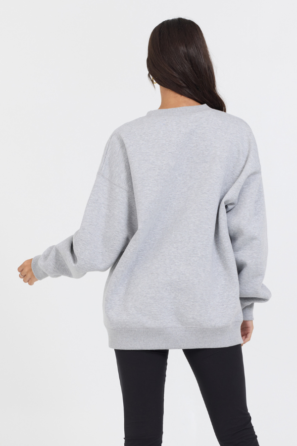Vintage Havana | Heather Grey Proweave Crewneck Sweatshirt