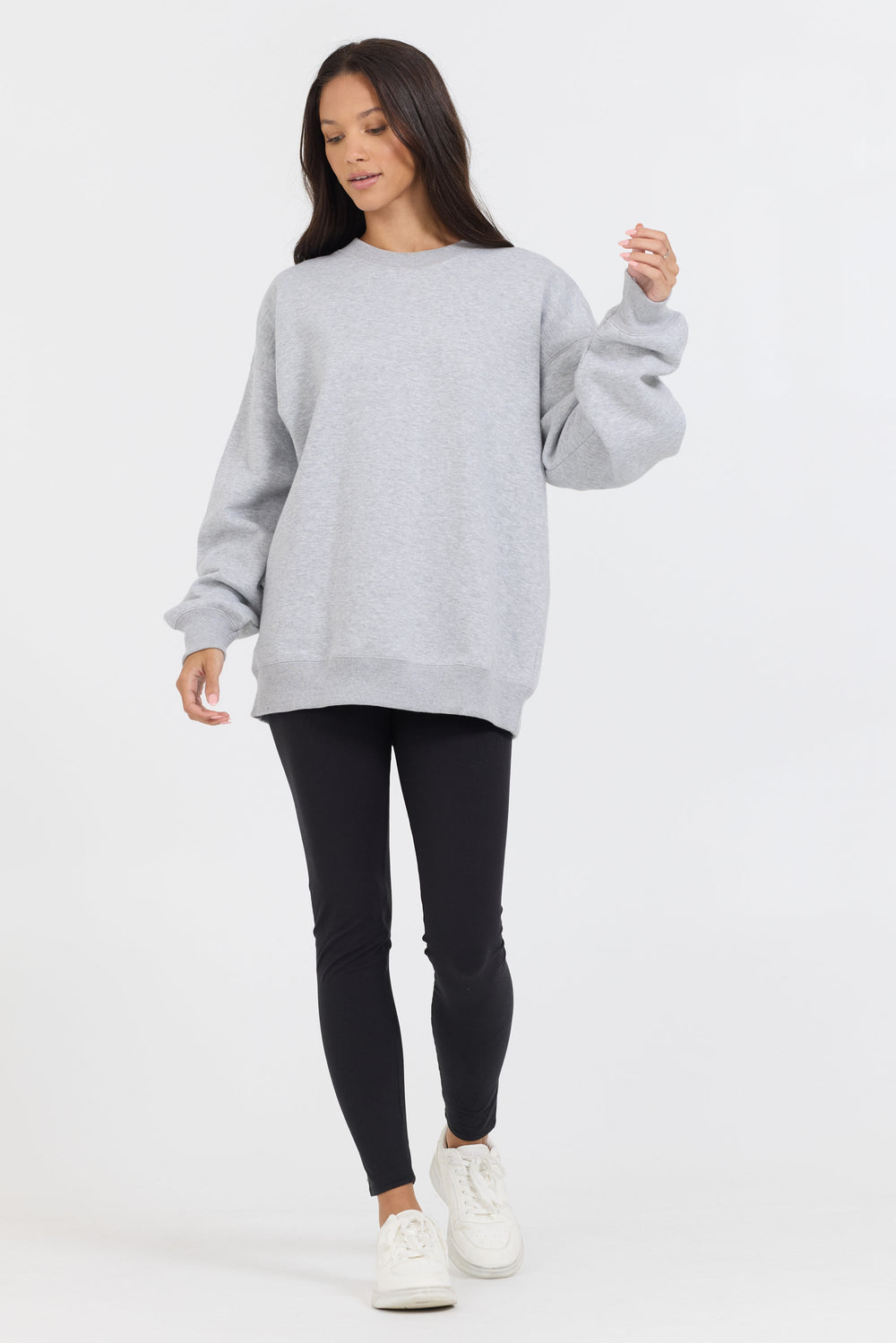 Vintage Havana | Heather Grey Proweave Crewneck Sweatshirt