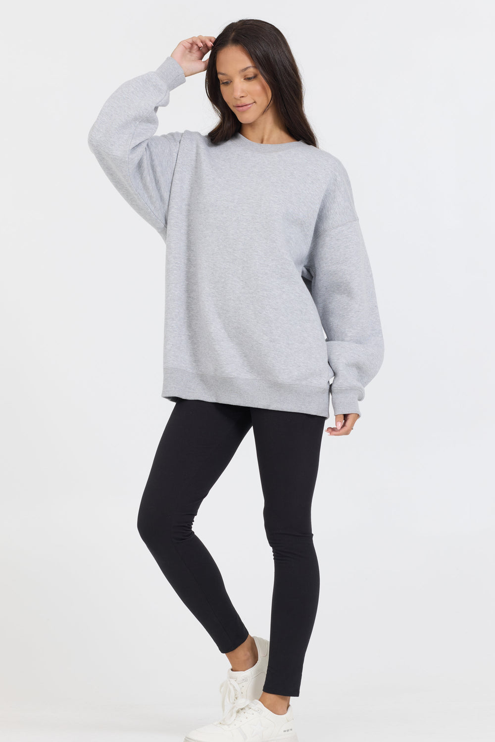 Vintage Havana | Heather Grey Proweave Crewneck Sweatshirt
