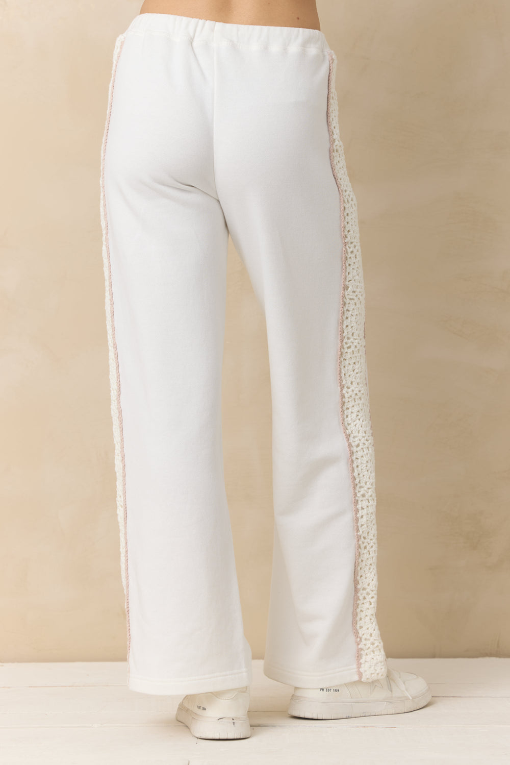 Vintage Havana | French Terry Pant with Square Crochet Insert