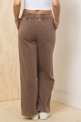 Vintage Havana | Garment Dye Wide Leg Pant
