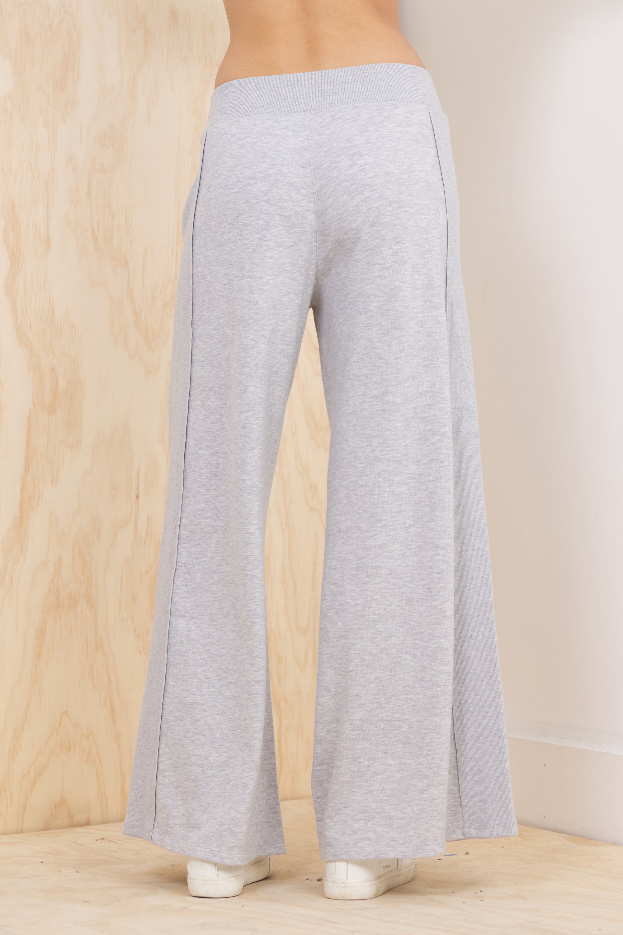 Vintage Havana | Jersey Seamed Flared Pant