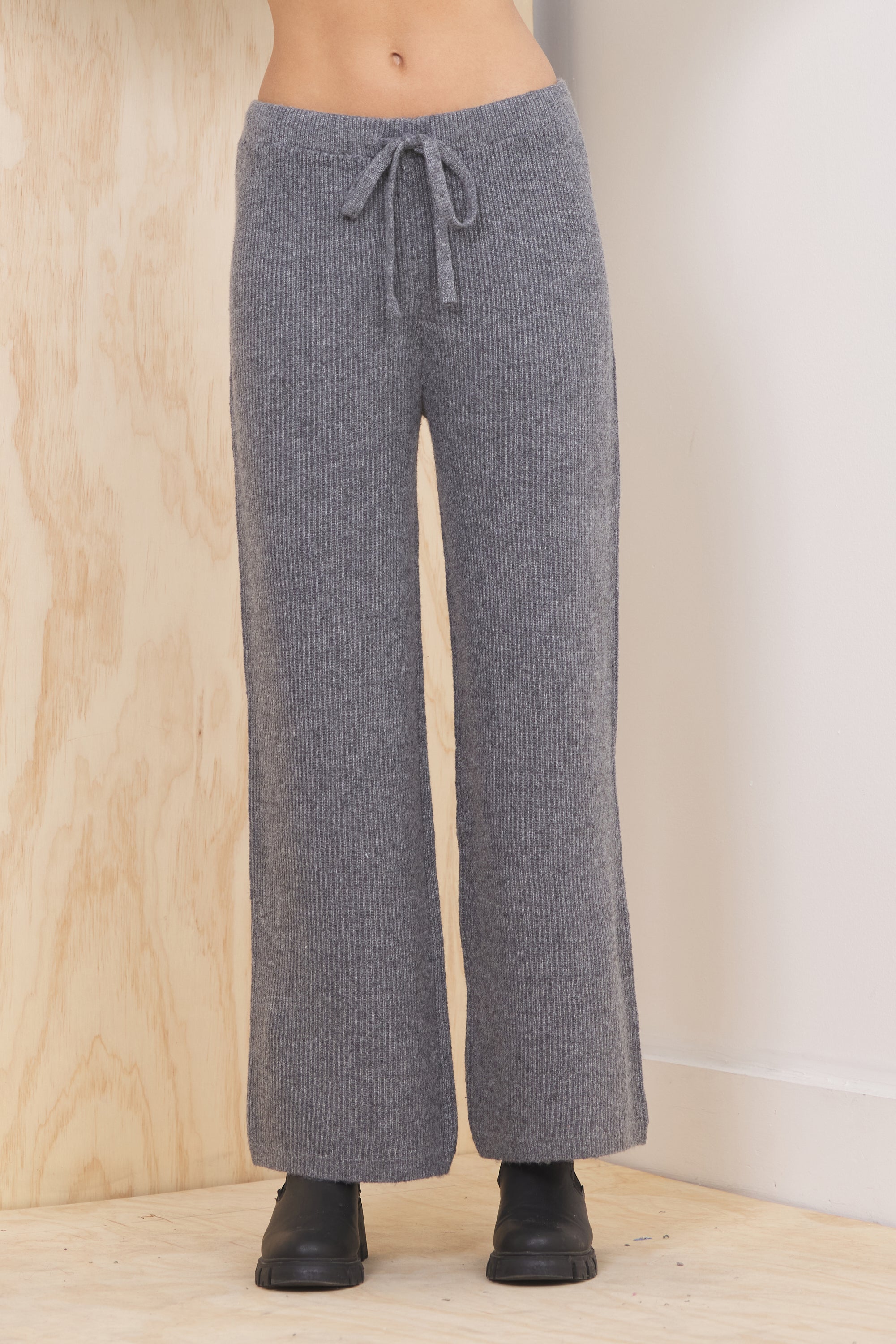 Vintage Havana | Heather Grey Sweater Terry 2-Piece Set