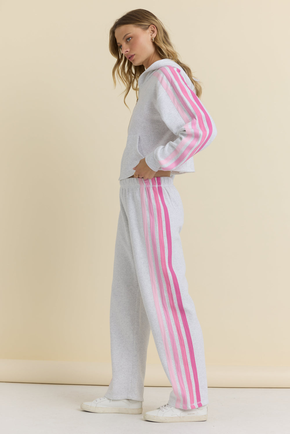 Vintage Havana | Wide Leg Pant with Twill Tape Stripe