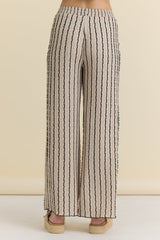 Vintage Havana | Novelty Knit Wide Leg Pants