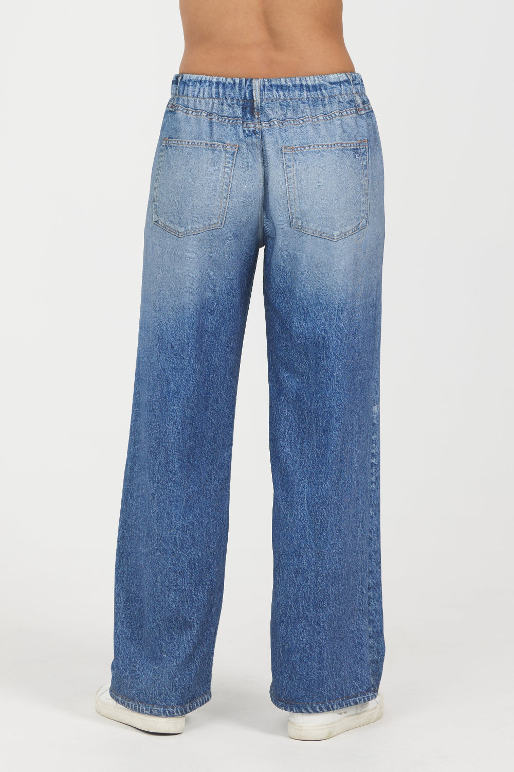 Vintage Havana | Denim Fleece Wide Leg Pant