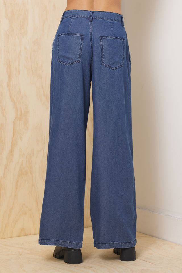 Vintage Havana | Tencel Wide Leg Trouser