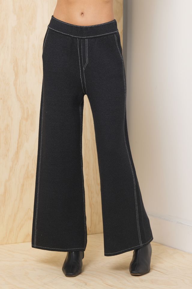 Vintage Havana | Flare Pant w/ Contrast Stitching