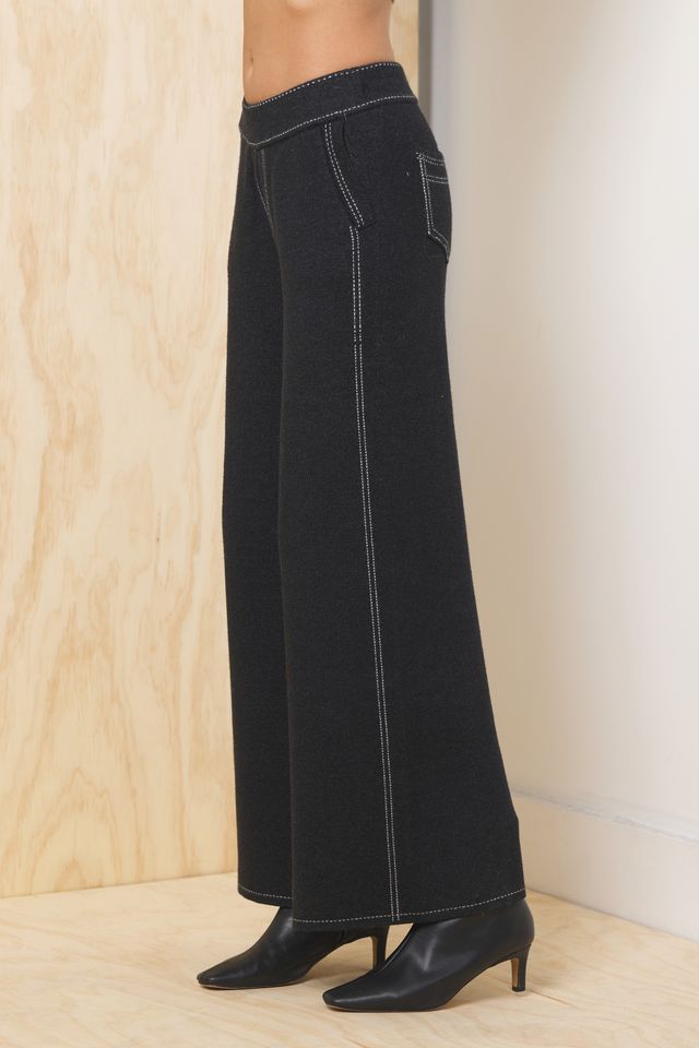 Vintage Havana | Flare Pant w/ Contrast Stitching