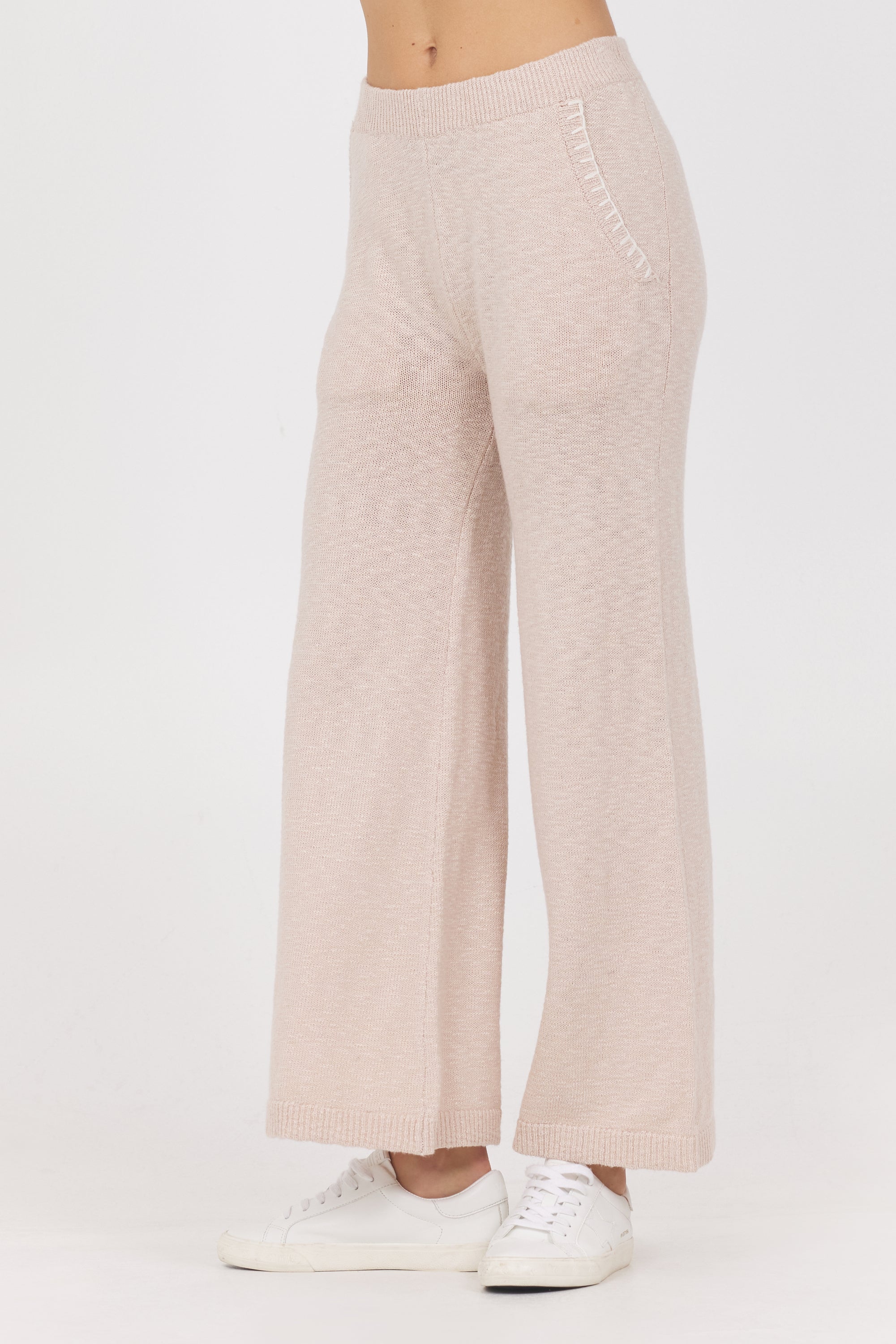 Vintage Havana | Knit Pants w/ Whipstitch