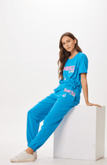Vintage Havana | Bright Blue St. Tropez Jet Setter Surf Wash Jogger