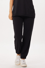 Vintage Havana | Black Tulum Jet Setter Surf Wash Jogger