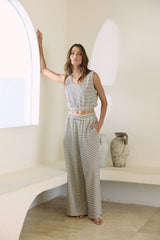 Vintage Havana | Striped French Terry Cloth Top