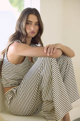 Vintage Havana | Striped French Terry Cloth Top