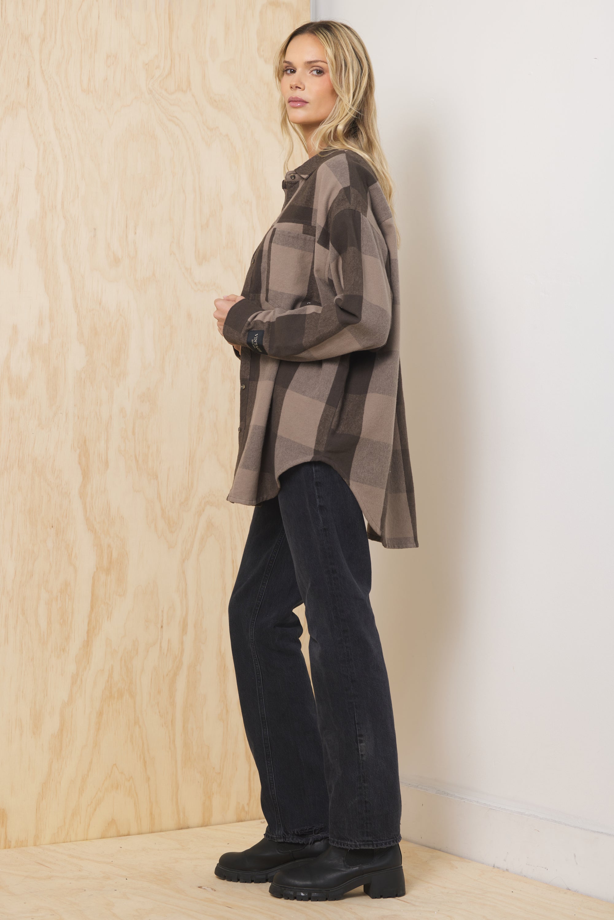 Vintage Havana | Oversized Flannel Button Down