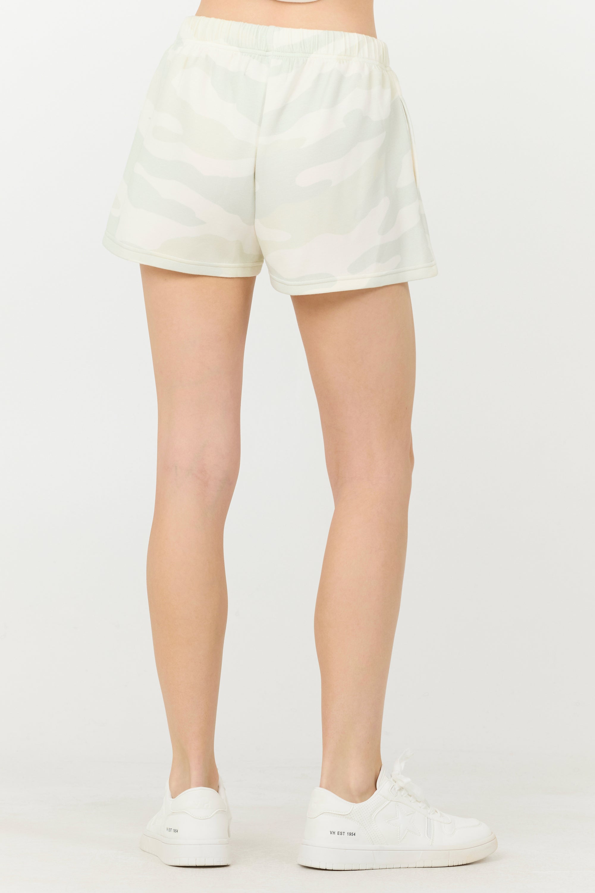 Vintage Havana | Spring Camo Printed Cloud Fleece Shorts