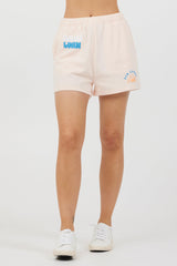 Vintage Havana | Peach Parfait W/ Multi Puff "Sunchaser" Surf Wash Shorts