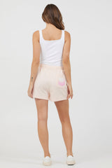 Vintage Havana | Peach Parfait W/ Multi Puff "Sunchaser" Surf Wash Shorts