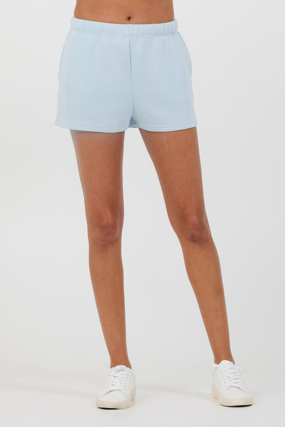 Vintage Havana | Sailboat Blue Cloud Fleece Shorts