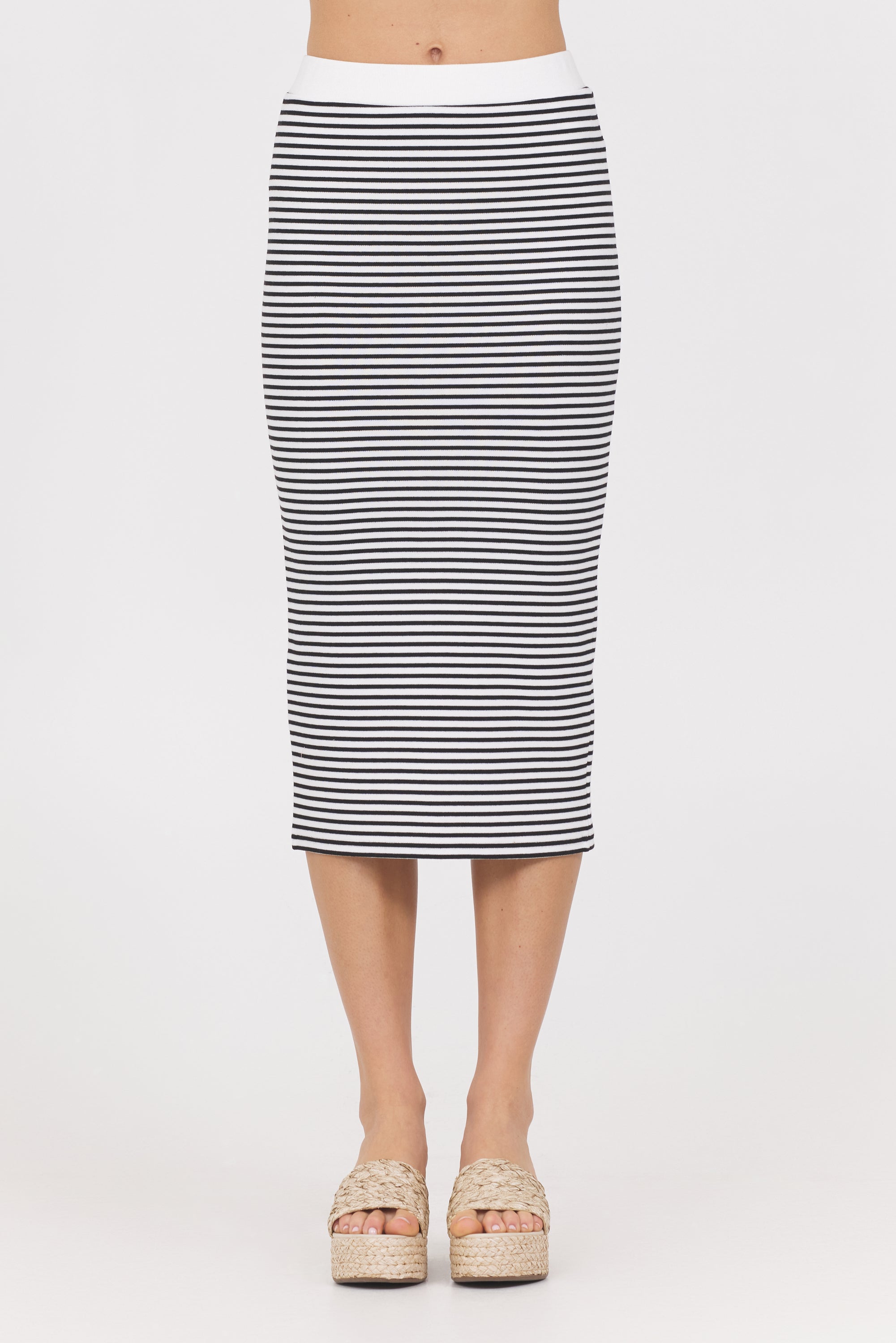 Vintage Havana | Striped Knit Skirt