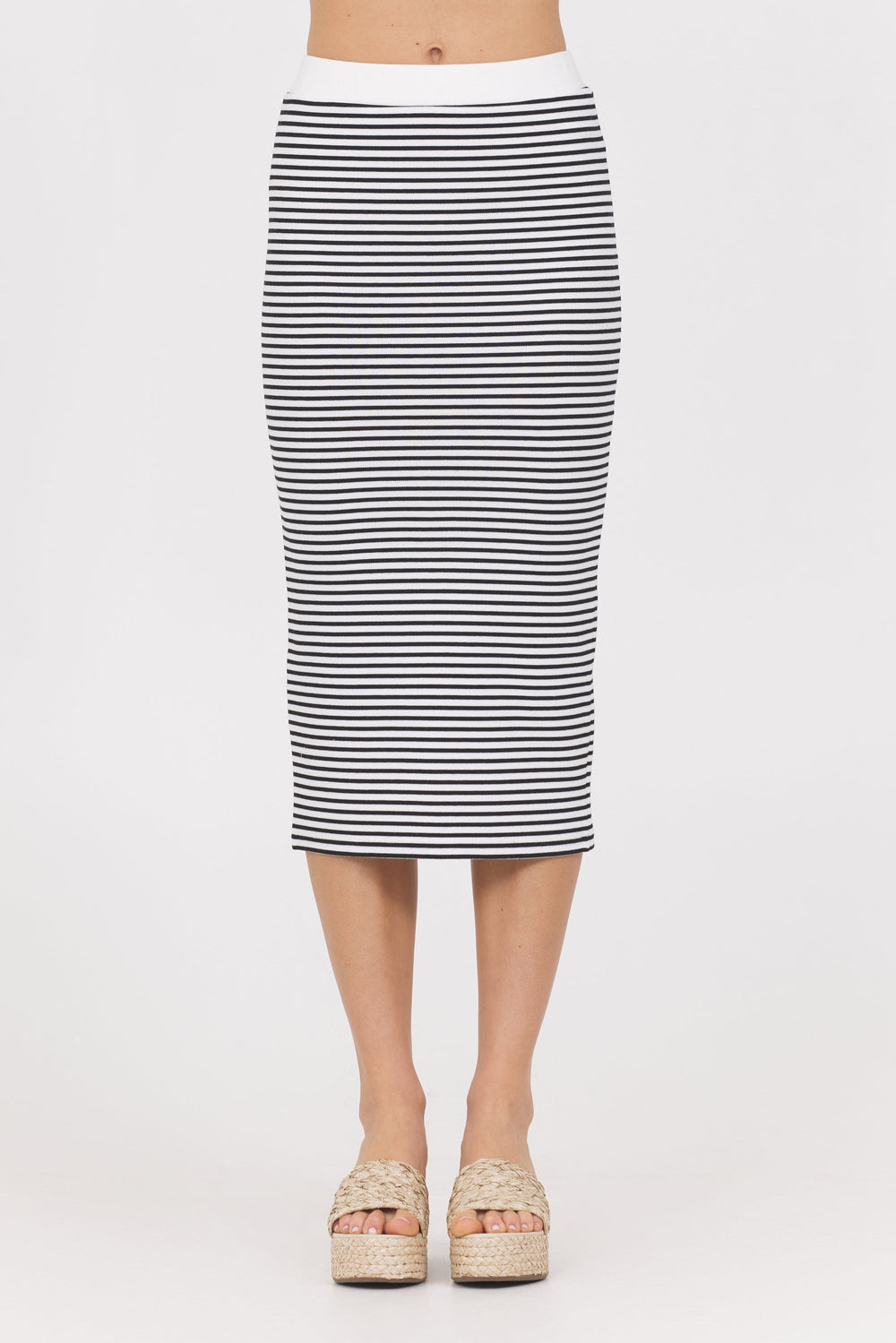 Vintage Havana | Striped Knit Skirt