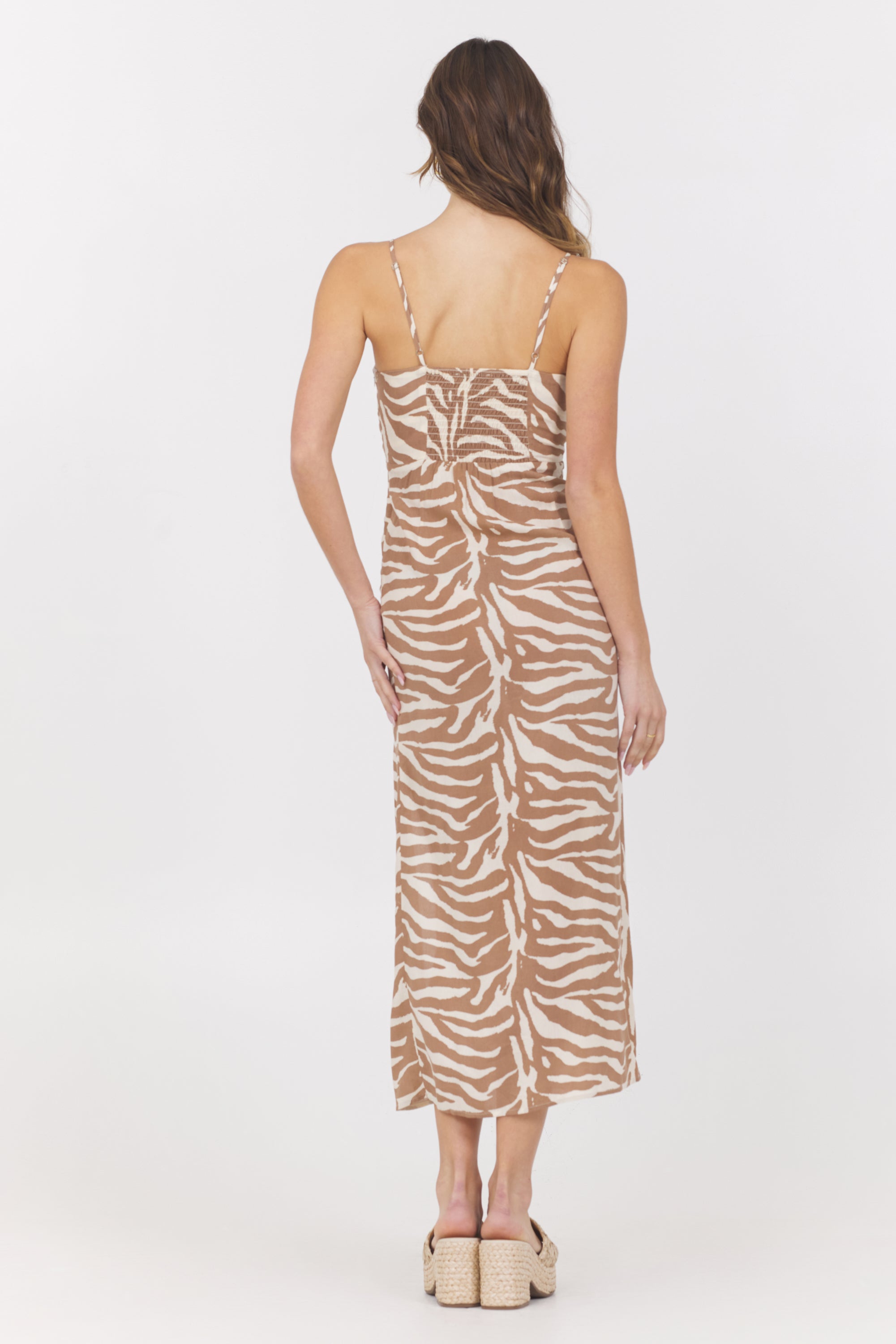 Vintage Havana | Woven Cut Out Dress