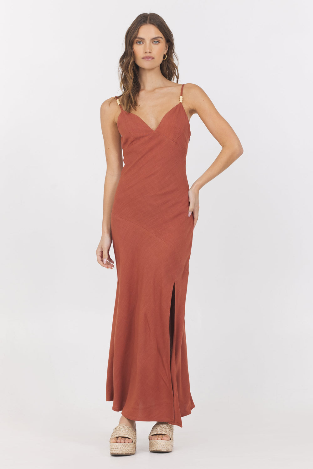 Vintage Havana | Linen Maxi Dress
