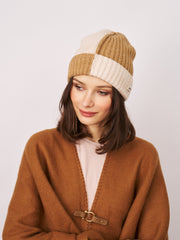 Vintage Havana | SEAM PATTERN BEANIE - TAN